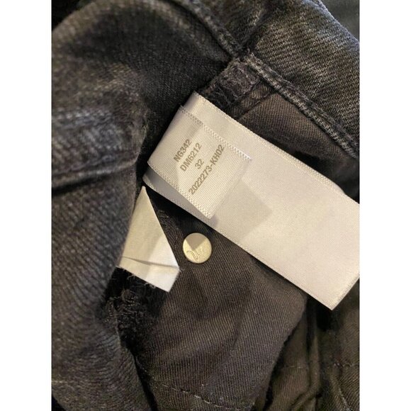 Madewell 32 The Perfect Vintage Wide Leg Jean Faded Black Raw Hem GUC - Picture 9 of 9